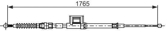 BOSCH rankinio stabdžio trosas Skoda Octavia 1987482736 4745Y0