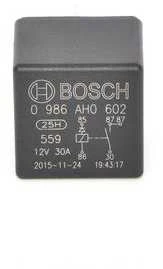 Bosch Relė Alfa Romeo 75, BMW 5, BMW 7, Fiat Croma, Fiat Bravo, Jaguar XJ, Kia Sportage, Lancia Thema, Mercedes-Benz G-Class, Mercedes-Benz Sprinter, Mercedes-Benz T1, Mercedes-Benz T2, Mercedes-Benz Vario, Mercedes-Benz Vito, Opel Astra, Opel Corsa, Opel Meriva, Opel Omega, Opel Vectra, Opel Zafira, Puch G, Rover 200, Rover 800, Rover Montego