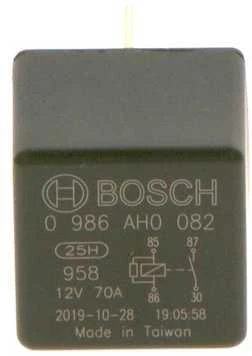 BOSCH relė, kaitinimo žvakių sistema 0986AH0082 191927841