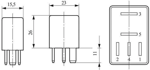 BOSCH relė, kuro siurblys 0332011007 A0025428319