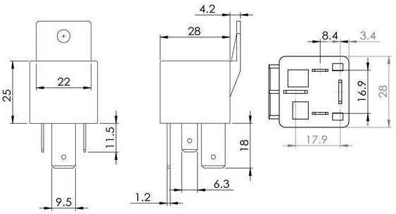 BOSCH relė, pagrindinė srovė 0986AH0081 1527015