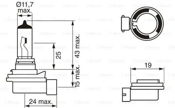 BOSCH rūko žibinto lemputė 1987302081 YY04500835612