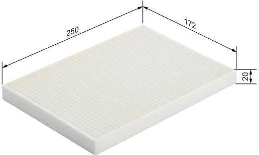 Bosch Salono oro filtras HYUNDAI i30 KIA cee'd Oro filtras 97133 97133-2B000 97133-2B001
