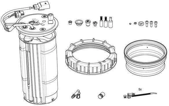 Bosch Šildymas Rezervuaro Įrenginys BMW 5 520i 525d 530i 535d 545i 13627552336 13627552337 13627552338