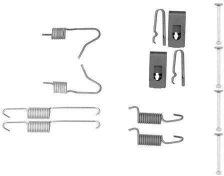 BOSCH stabdžių batelių montavimo rinkinys 1987475333