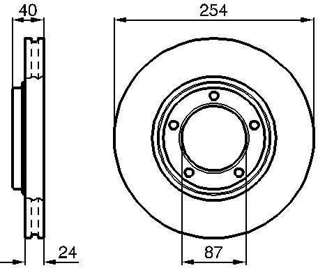 BOSCH stabdžių diskas 0986478663 581294A000