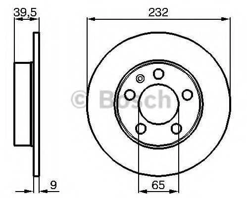 BOSCH stabdžių diskas 0986478868 2Q0615601H
