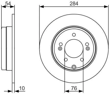 BOSCH stabdžių diskas 0986479A45 58411A6300