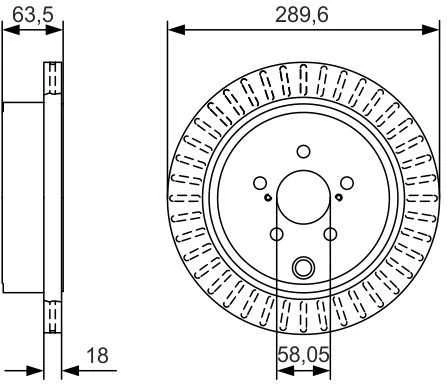 BOSCH stabdžių diskas 0986479A83 26700AJ010