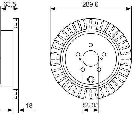 BOSCH stabdžių diskas 0986479A83 26700AJ010