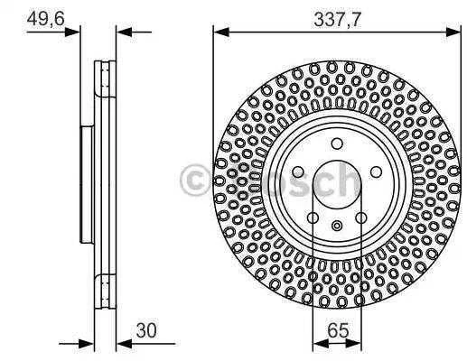 BOSCH stabdžių diskas 0986479C90 3C0615301C