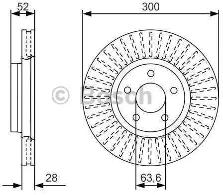 BOSCH stabdžių diskas 0986479D38