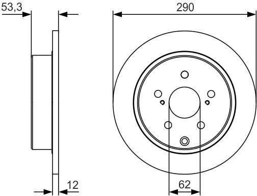 BOSCH stabdžių diskas 0986479V25 4243147050