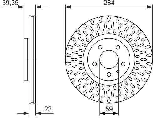 Bosch Stabdžių Diskas Alfa Romeo Gtv 916_ Spider 916_ 71741053 71741054 71741055