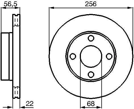 Bosch Stabdžių Diskas Audi 80 B4 Coupe B3 2.0 2.3 2.3E 1781 1984 2226 2309 7136091 7136092