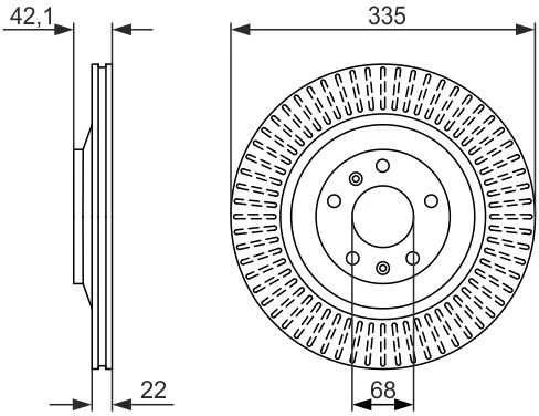 Bosch Stabdžių Diskas AUDI A8 D3 BENTLEY Continental GT VW Phaeton 3D1 4E2 4E8 3W0605601A 3W0605601B