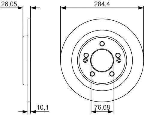 Bosch Stabdžių Diskas Hyundai I30 Ii Kia Ceed Ii Pro Ceed Ii 583112A000 58311A000