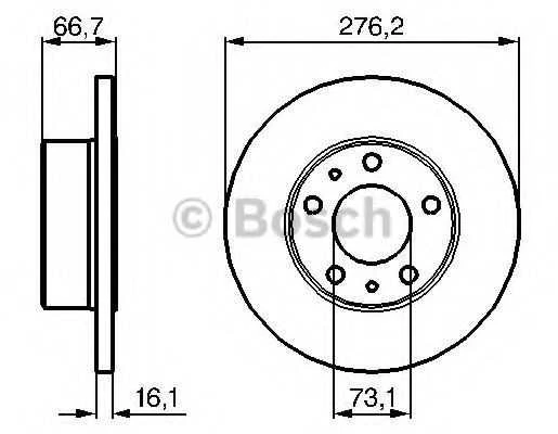 Bosch Stabdžių Diskas IVECO Daily 29L 35C 35S 2.3 2.8 3.0 09550039 09550040 09550041