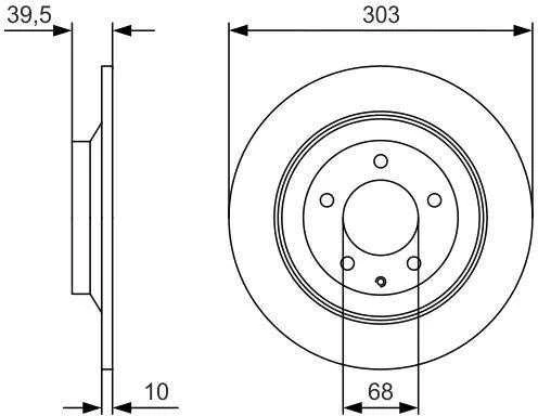 Bosch Stabdžių Diskas Mazda CX5 CX30 MX30 Stabdžių Diskas PE1318010A PE1318010B