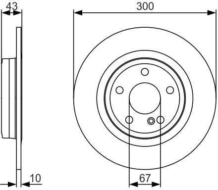 Bosch Stabdžių diskas Mercedes Benz Slk R172 200 250 300 350 SLC 180 200 250d 300 A 000 420 19 10 A 000 420 19 11
