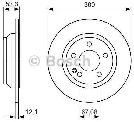 Bosch Stabdžių Diskas Mercedes-Benz Vito V-Class 109 111 114 116 119 CDI BlueTEC A0024311202 A0024311203