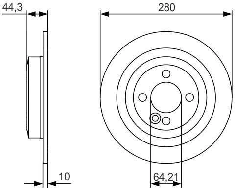 Bosch Stabdžių Diskas Mini Clubman R55 Hatchback R56 Convertible R57 Coupe R58 Roadster R59 34116757841 34116757842