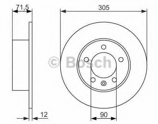 Bosch Stabdžių Diskas NISSAN NV400 OPEL Movano RENAULT Master III VAUXHALL Movano Mk2 04466 5000 04466 5001 04466 5002