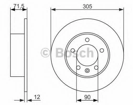 Bosch Stabdžių Diskas NISSAN NV400 OPEL Movano RENAULT Master III VAUXHALL Movano Mk2 04466 5000 04466 5001 04466 5002