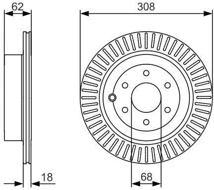 Bosch Stabdžių Diskas Nissan Pathfinder Navara 2 5 3 0 Dci 4 0 4418959 4418960 4418961
