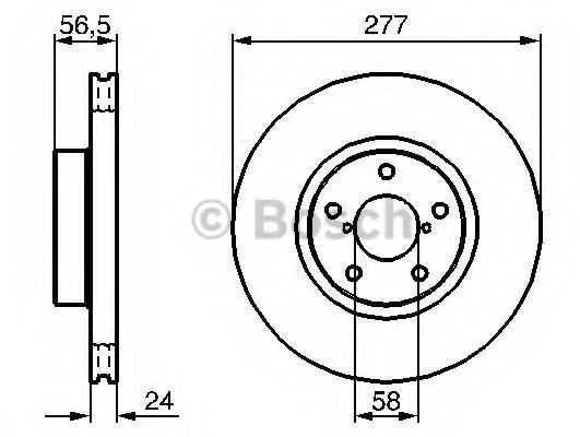Bosch Stabdžių Diskas Subaru Legacy Impreza Forester Outback 26700AA000 26700AA010
