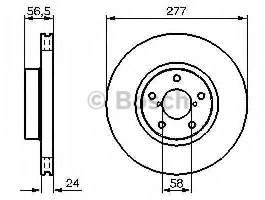 Bosch Stabdžių Diskas Subaru Legacy Impreza Forester Outback 26700AA000 26700AA010