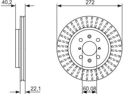 Bosch Stabdžių Diskas Suzuki Swift Iv Fz Nz Stabdžių Diskas 410 0301 10 410 0301 20