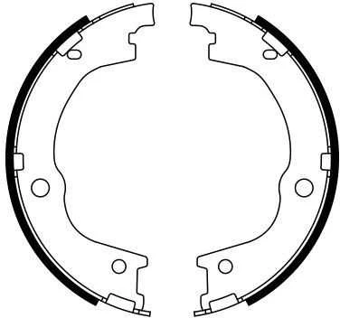 Bosch Stabdžių Kaladėlių Rinkinys Hyundai Santa Fe I II 2.2 2.7 Stovėjimo Stabdžiai 5831B30010 5831B30020