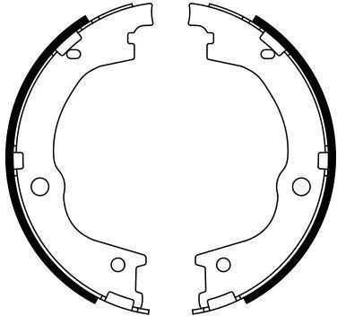 Bosch Stabdžių Kaladėlių Rinkinys Hyundai Santa Fe I II 2.2 2.7 Stovėjimo Stabdžiai 5831B30010 5831B30020