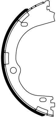 BOSCH stabdžių kaladėlių rinkinys, stovėjimo stabdys 0986487965 58305D7A10