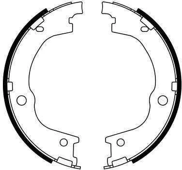 Bosch Stabdžių Kaladėlių Rinkinys Hyundai Santa Fe I II 2.2 2.7 Stovėjimo Stabdžiai 5831B30010 5831B30020