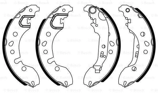 Bosch Stabdžių komplektas Renault Clio Twingo Smart Stabdžių komplektas 7701205141 7701205142 7701205143