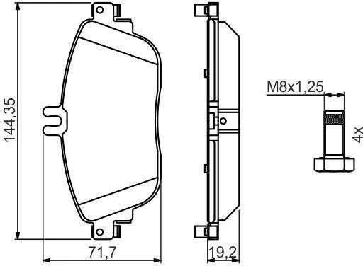 Bosch Stabdžių Plokštelių Rinkinys Infiniti Q30 Qx30 Mercedes A Klase B Klase Cla Glk 0004205013 000420501430