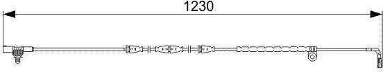 BOSCH stabdžių trinkelių nusidėvėjimo jutiklis Land Rover Range Rover Sport (l320) 1987473022 SEM500062