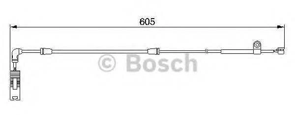 BOSCH stabdžių trinkelių nusidėvėjimo jutiklis 1987474943