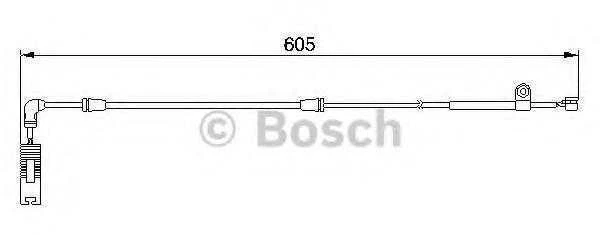 BOSCH stabdžių trinkelių nusidėvėjimo jutiklis 1987474943