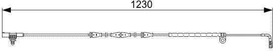 BOSCH stabdžių trinkelių nusidėvėjimo jutiklis Land Rover Range Rover Sport (l320) 1987473022 SEM500062