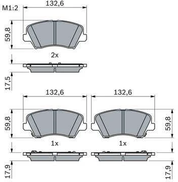 BOSCH stabdžių trinkelių rinkinys 0986424863 58101G4A05