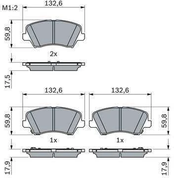 BOSCH stabdžių trinkelių rinkinys 0986424863 58101G4A05