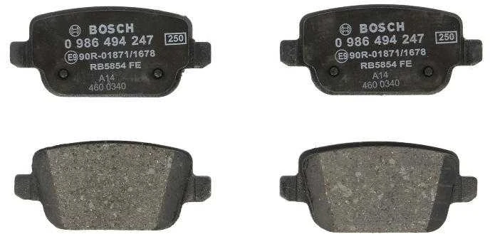 BOSCH stabdžių trinkelių rinkinys 0986494247 34212284766