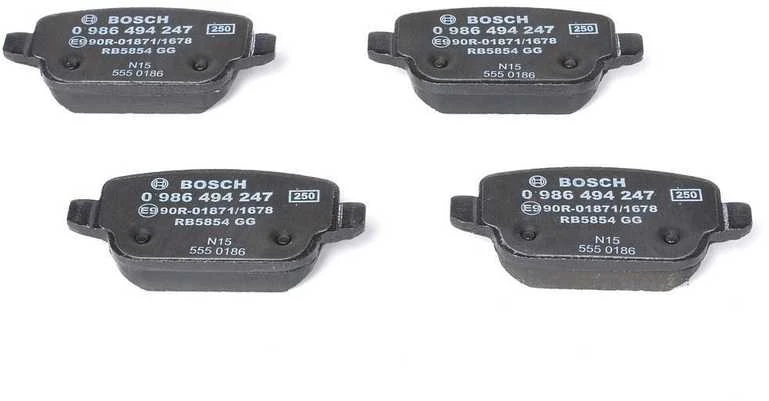 BOSCH stabdžių trinkelių rinkinys 0986494247 34212284766