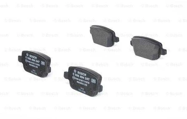 BOSCH stabdžių trinkelių rinkinys 0986494247 34212284766