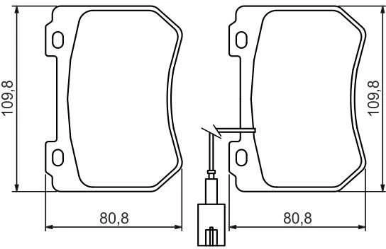 Bosch Stabdžių Trinkelių Rinkinys Alfa Romeo 159 Brera Spider Bmw 3 X1 34116765421 34116765422