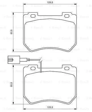 Bosch Stabdžių Trinkelių Rinkinys Alfa Romeo 159 Brera Spider Bmw 3 X1 34116765421 34116765422