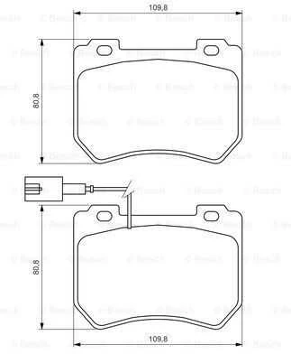 Bosch Stabdžių Trinkelių Rinkinys Alfa Romeo 159 Brera Spider Bmw 3 X1 34116765421 34116765422
